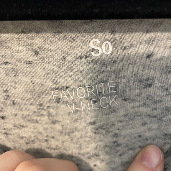 SO Lightweight Scoop Neck Short Sleeve Tee - Heather Gray - Picture 3 of 4